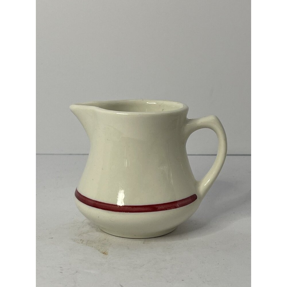 Vintage Homer Laughlin Creamer - Restaurantware Red Stripes 3’